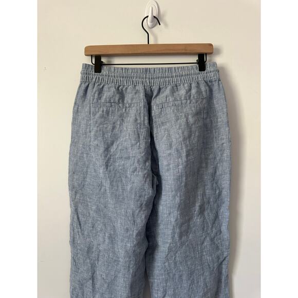 Athleta Retreat Linen Chambray Joggers size 4P - Picture 12 of 13